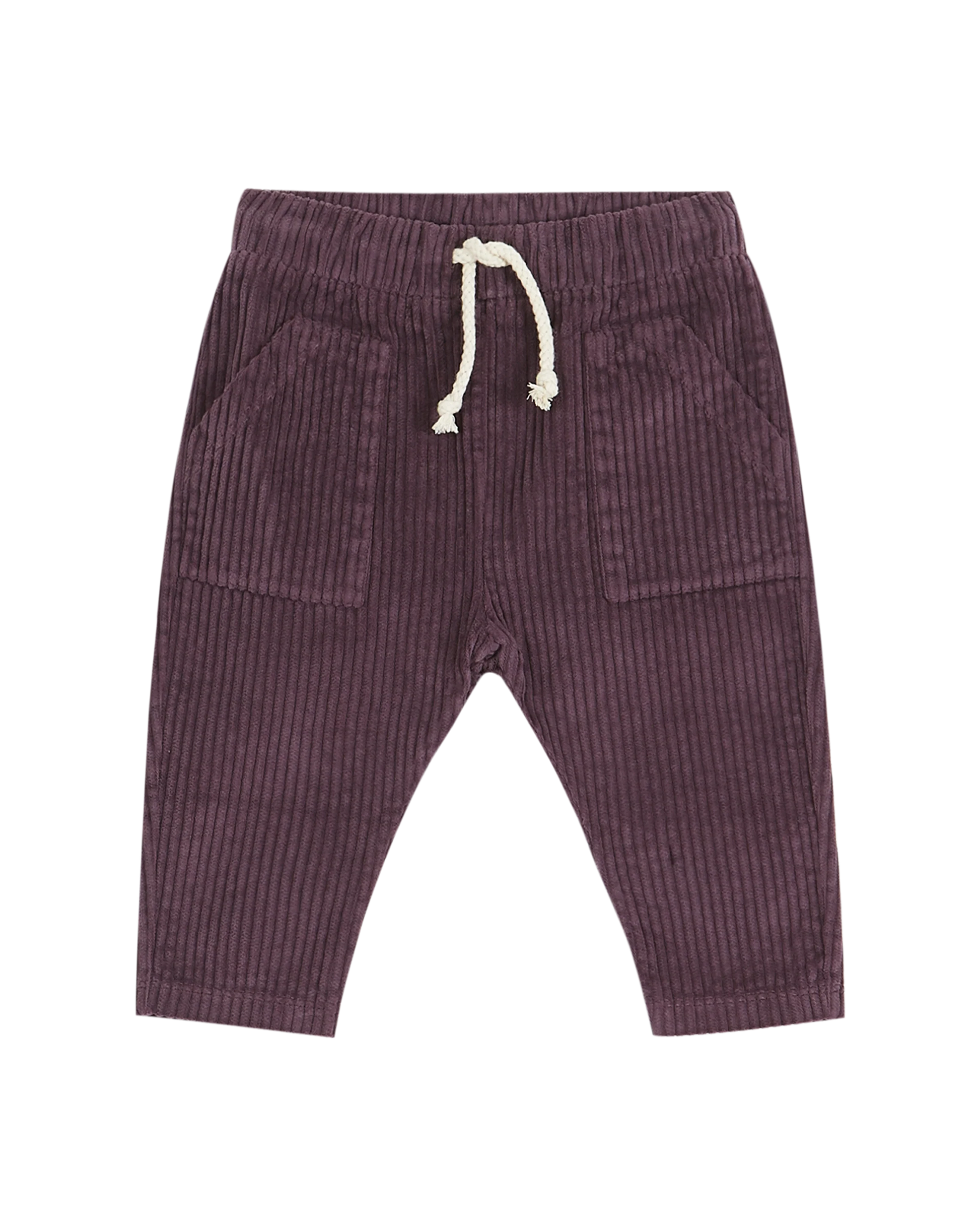 Pantalon velours aubergine