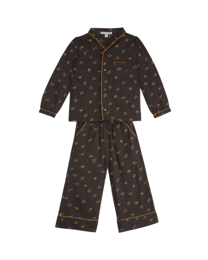 Pyjama coton groseille bitume